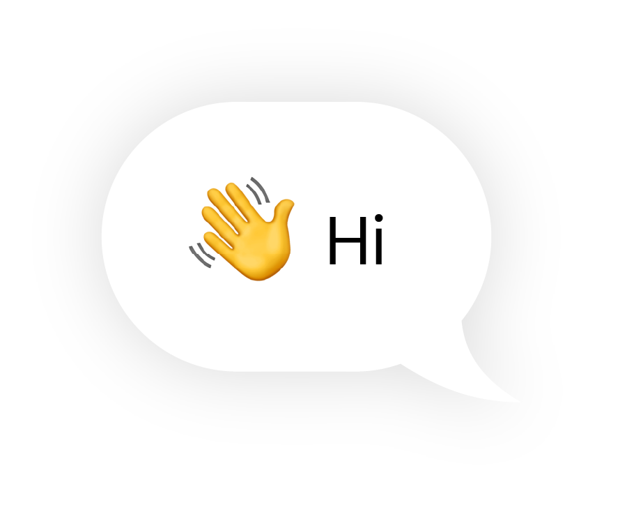 Chat Bubble Hi